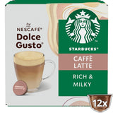 STARBUCKS Caffè Latte par Nescafé Dolce Gusto Kaffeekapseln 6 x 12 (72 Kapseln)