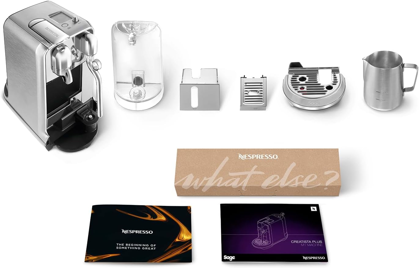 Machine à expresso à capsules Sage Nespresso SNE800BSS Creatista Plus, acier inoxydable brossé