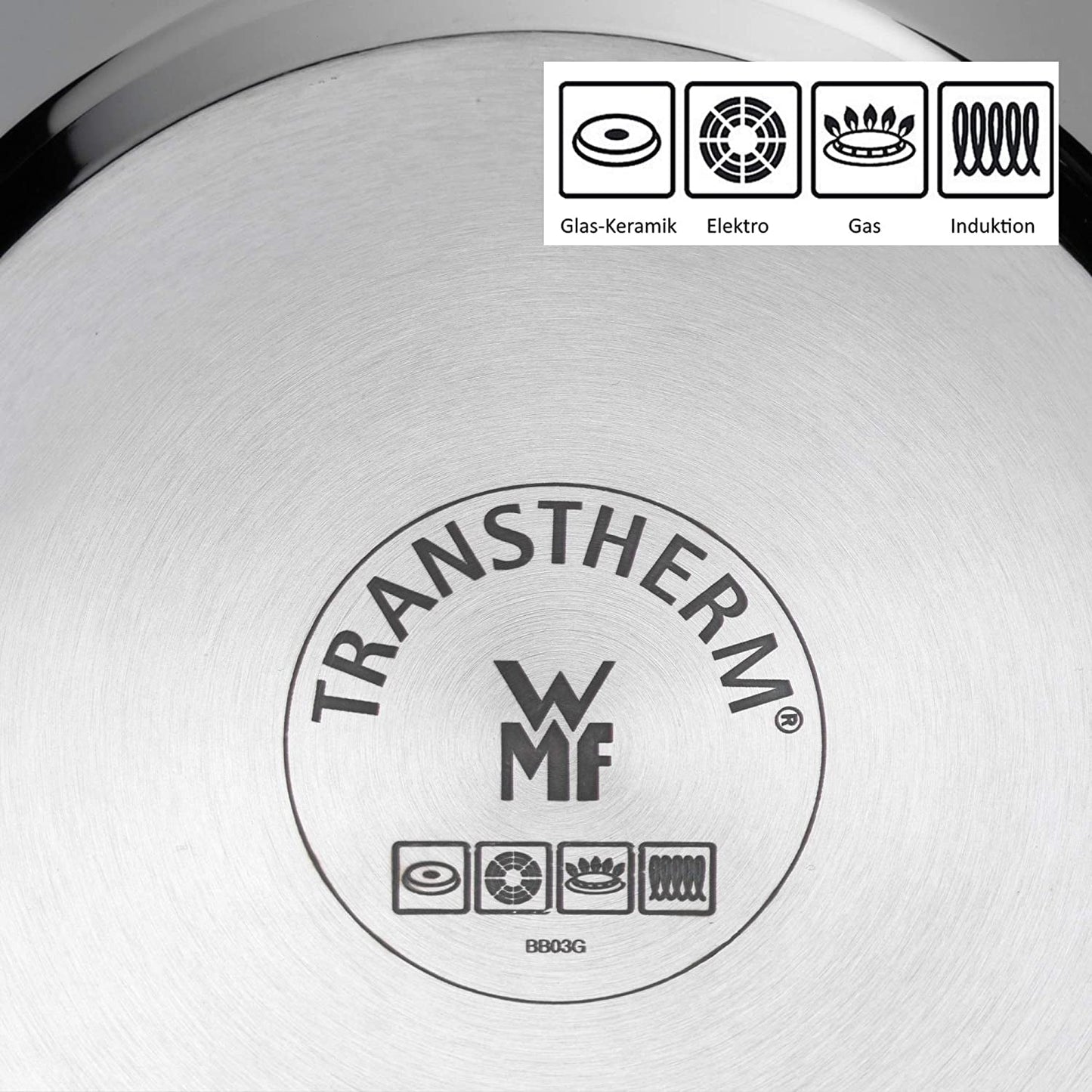 WMF Devil Set de poêles 2 pièces, poêle à induction 24, 28 cm, acier inoxydable Cromargan, revêtement céramique, allant au four Casseroles et poêles Naty Shop