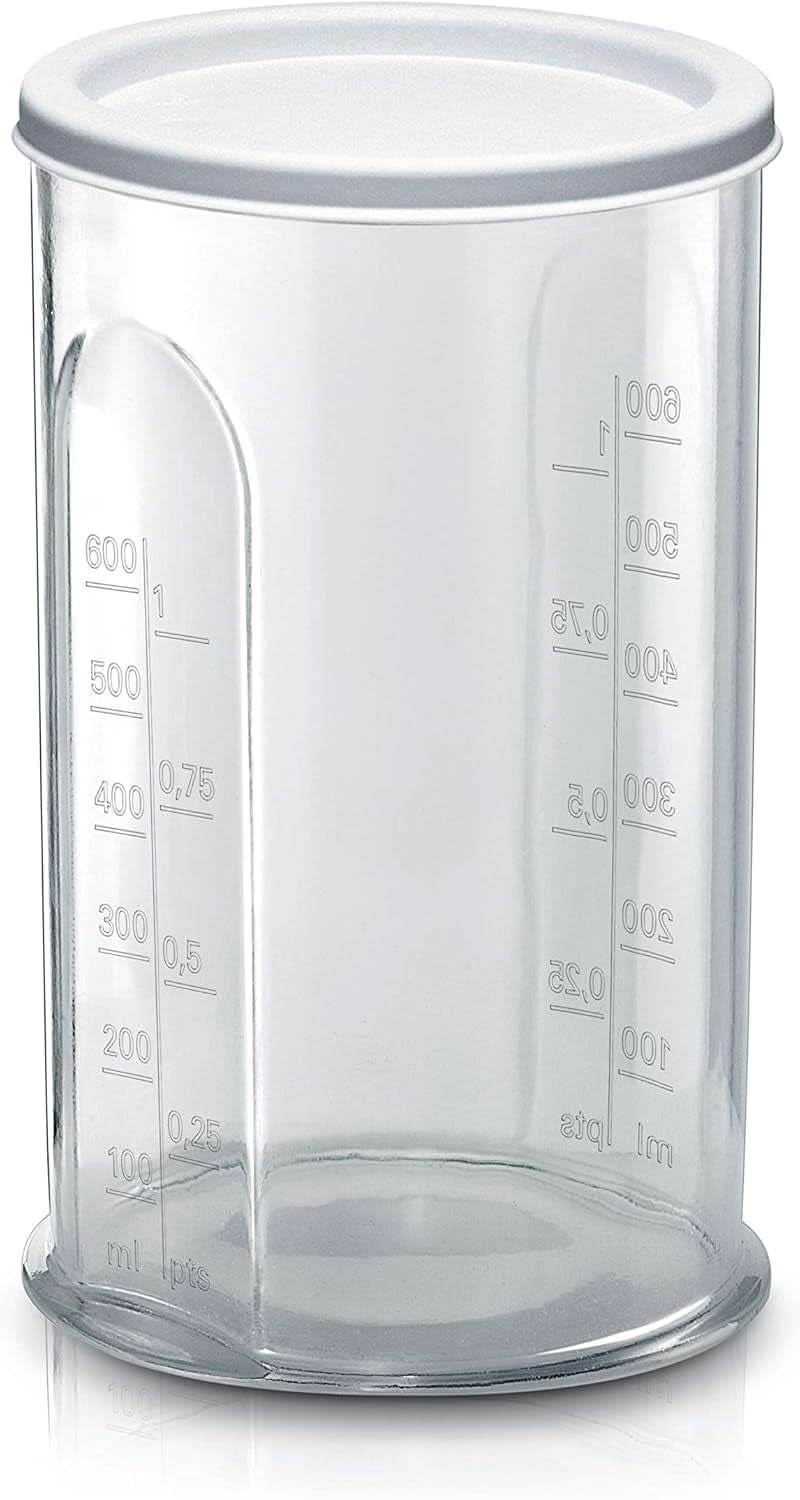 Bosch Hausgeräte Handrührer Ergomixx MFQ36440, 2 Rührbesen, 2 Edelstahl-Nethaken, Pürierstab, Becher, Spülmaschinengeeignet, 5 Stufen plus Turbostufe, 450 W, Weiß Kitchen Naty Shop