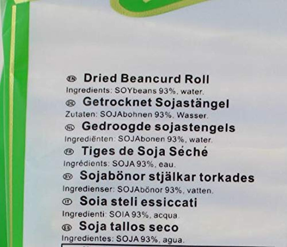 - Rouleau de soja sec (1 x 300 g)