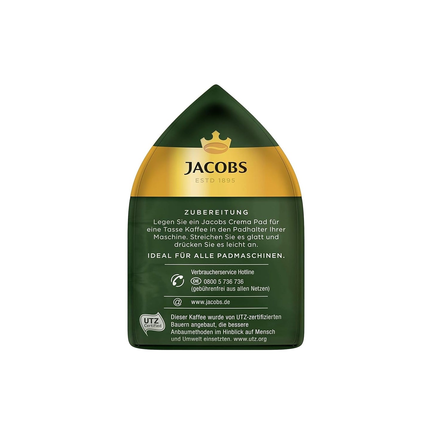 Kräftig Cream Pads, 90 Kaffeepads compatibles Senseo UTZ-zertifiziert, 5er Pack, 5 x 18 Getränke & Cream Pads, 90 Kaffeepads compatibles Senseo UTZ-zertifiziert, 5er Pack, 5 x 18 Getränke