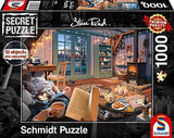 Schmidt Spiele 59655 Dans la maison de vacances Puzzle secret 1000 pièces Naty Shop Titre par défaut