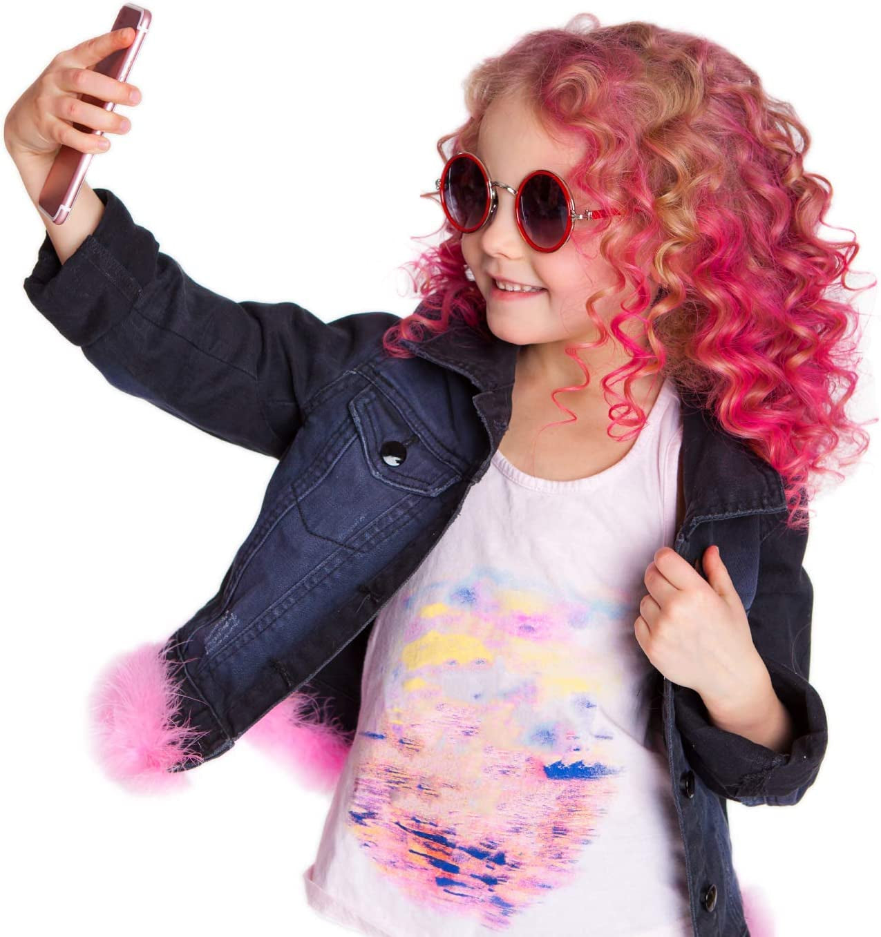 Desire Deluxe Craie à cheveux pour filles, 10 stylos de coloration lavables pour carnaval, 3 4 5 6 7 8 9 11 ans Naty Shop