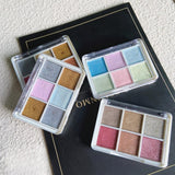 GZMAYUEN Chrome Pulver pour ongles 6 couleurs miroir Chrome poudre à ongles Pigment poudre Nail Art