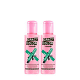 Crème colorante semi-permanente UV GO TOXIC, 100 ml (1 paquet) Naty Shop Teinture capillaire verte 100 Ml (2 paquets)