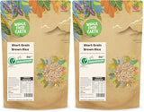 Riz brun à grains courts Wholefood Earth - sans OGM - naturel - végétalien - sans produits laitiers - sans sucre ajouté, 2 kg
