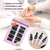 Hanyousheng Pinces à ongles, Clips à ongles, 10 pièces Noir Pinces à ongles, Pinces à ongles, Nails Art Gel Cap, Soak Off Clip Cap UV Gel Poliermittel Entferner Wrap Nail Tool
