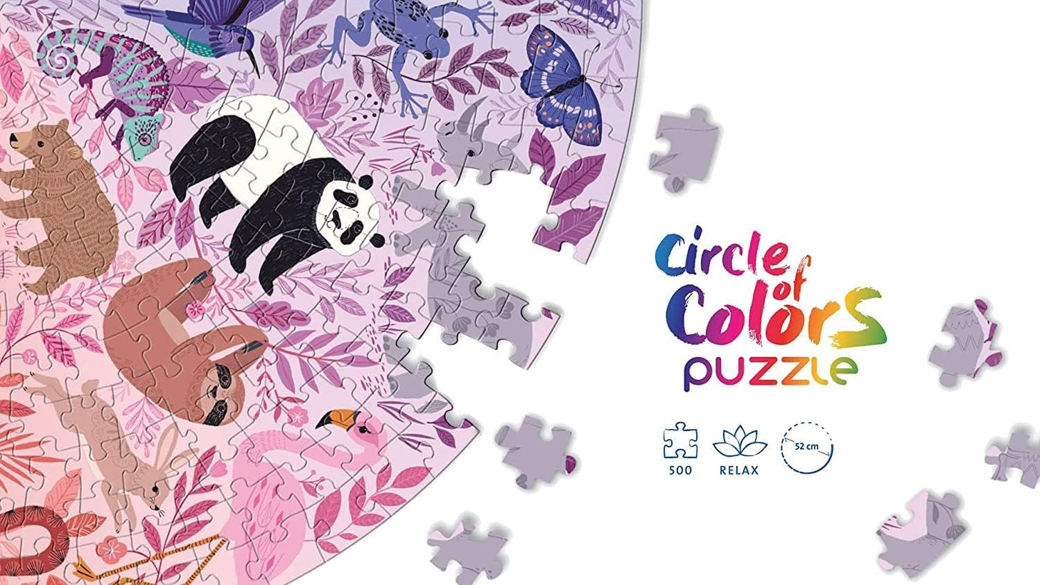 Ravensburger Puzzle 17172 Cercle de couleurs - Animaux 500 pièces Puzzle Naty Shop