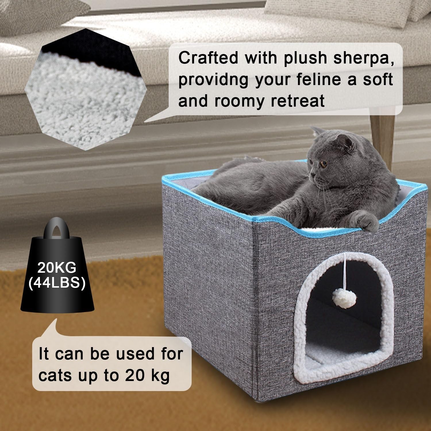 Couvertures et meubles, Animaux, Grottes et maisons, Chats, Lits pour chats, Chats - lits, matelas