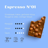 Espresso No. 1 – Mélange d'espresso classique avec 25 % de Robusta – Café en grains pour machines entièrement automatiques et porte-filtre – grains entiers – 750 g