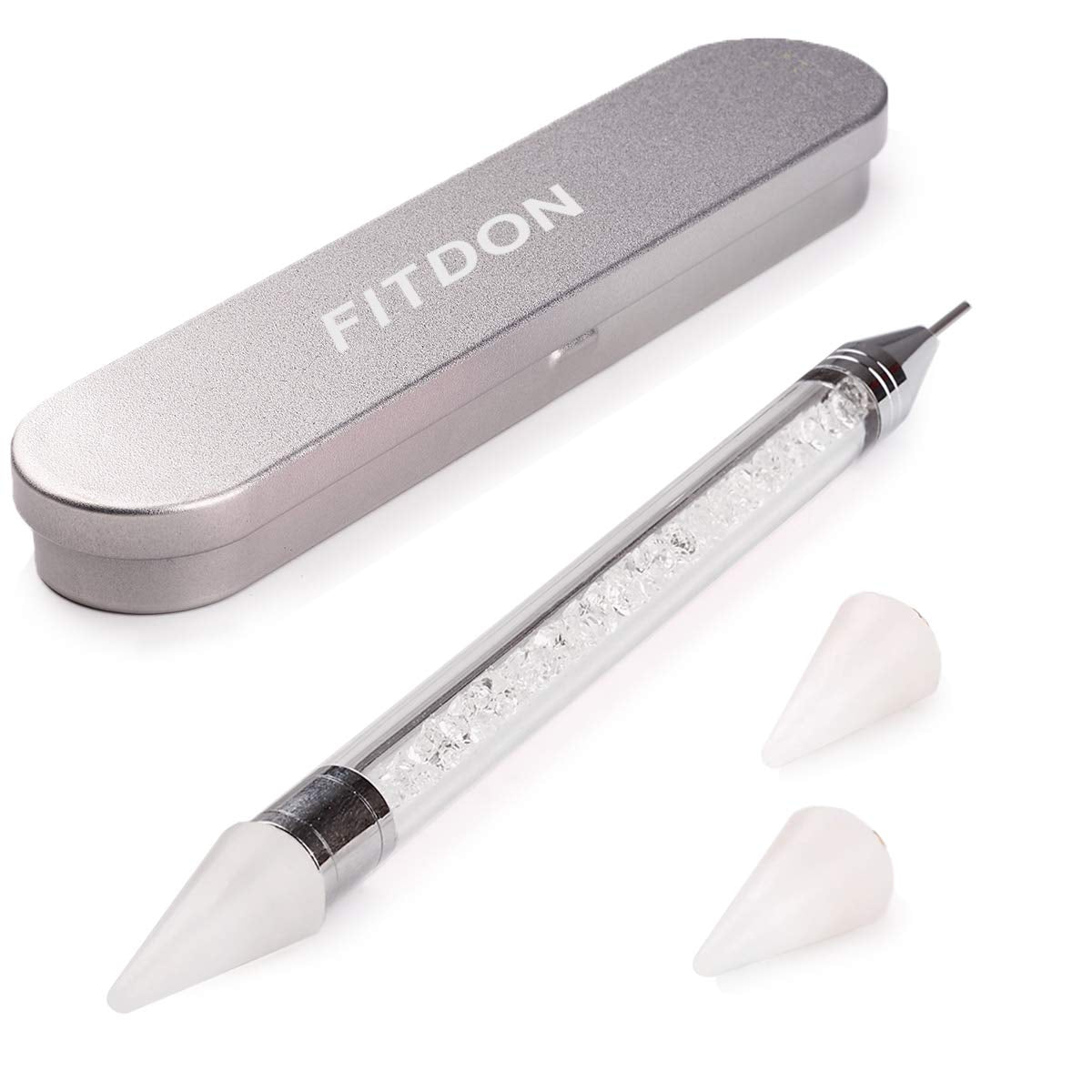 FITDON Ensemble de 3200 Pierres à Ongles Pierres AB en Verre Multiformes et Pierres AB à Paillettes de Diamant Transparent pour Décoration Nail Art Kits de Bricolage Bijoux Porte-clés Accessoires pour Ongles