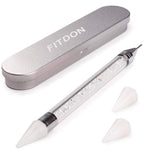 FITDON Ensemble de 3200 Pierres à Ongles Pierres AB en Verre Multiformes et Pierres AB à Paillettes de Diamant Transparent pour Décoration Nail Art Kits de Bricolage Bijoux Porte-clés Accessoires pour Ongles