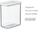 Mepal - Boîte de conservation pour réfrigérateur Modula XXL - Récipient alimentaire avec couvercle - Organisateur de cuisine et boîte de rangement en plastique - Organisateur de réfrigérateur empilable et refermable - 4800 ml - Boîtes de conservation alimentaires blanches Naty Shop
