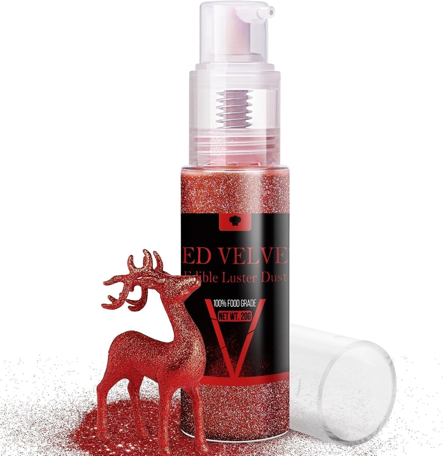 Ensemble de spray à paillettes comestibles – 20 g de poussière de paillettes irisées pour boissons, champagne, gâteaux – Colorant alimentaire métallique comestible pour cocktails, vin, liqueur, pâtisserie, gâteaux