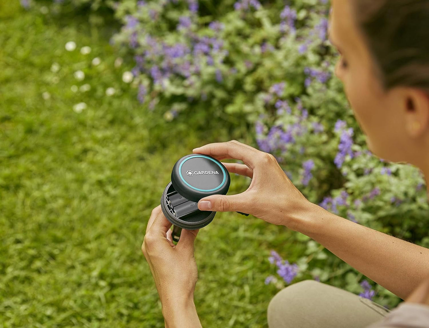 Rallonge Gardena (10 m) pour capteur de pluie et capteur d'humidité du sol, câble de connexion avec système Easy Click, extensible jusqu'à 105 m, pour utilisation hors sol et sous sol (01868-20)