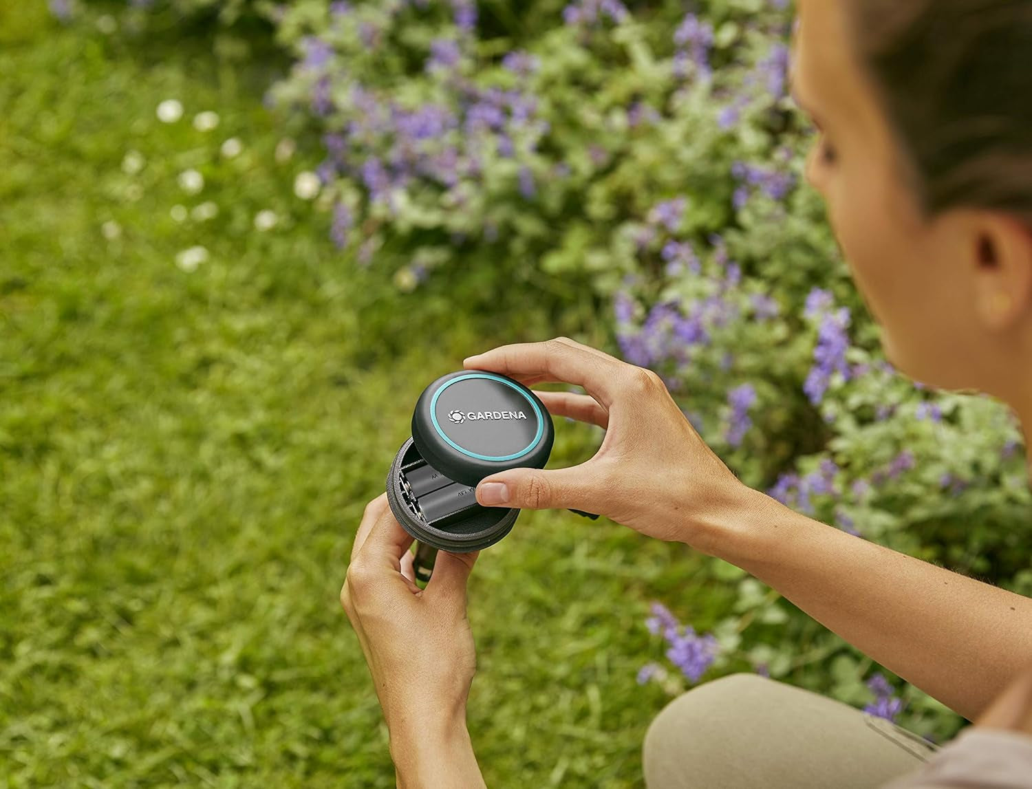 Rallonge Gardena (10 m) pour capteur de pluie et capteur d'humidité du sol, câble de connexion avec système Easy Click, extensible jusqu'à 105 m, pour utilisation hors sol et sous sol (01868-20)