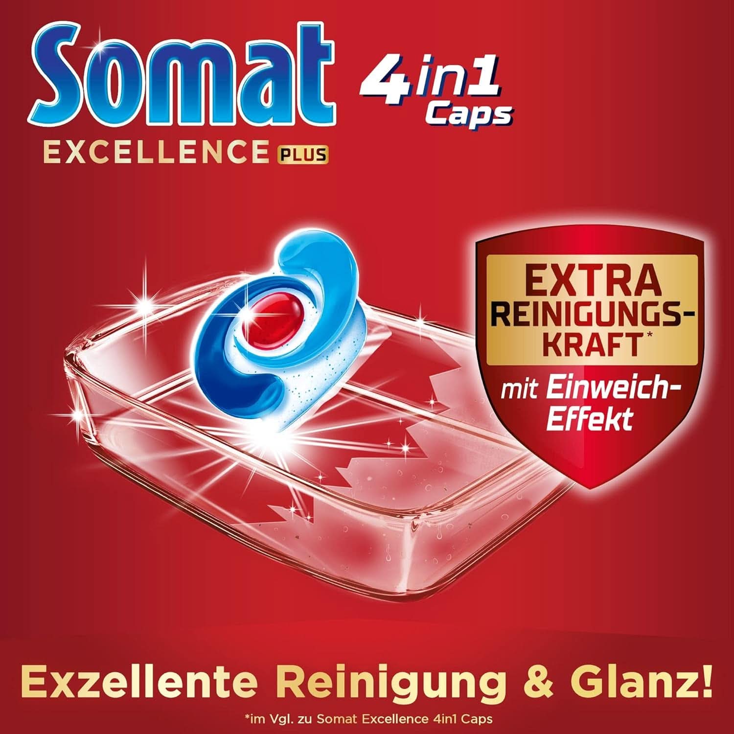 Somat Excellence plus 4In1 Caps (50 Caps), Tablettes pour lave-vaisselle Naty Shop
