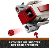 LEGO Star Wars S'échapper avec le BARC Speeder, l'ensemble Mandalorien, vélo jouet avec side-car, comprend les figurines Kelleran Beq et Grogu, cadeau pour garçons et filles à partir de 8 ans 75378 Ensembles de construction Beuche den LEGO-Store