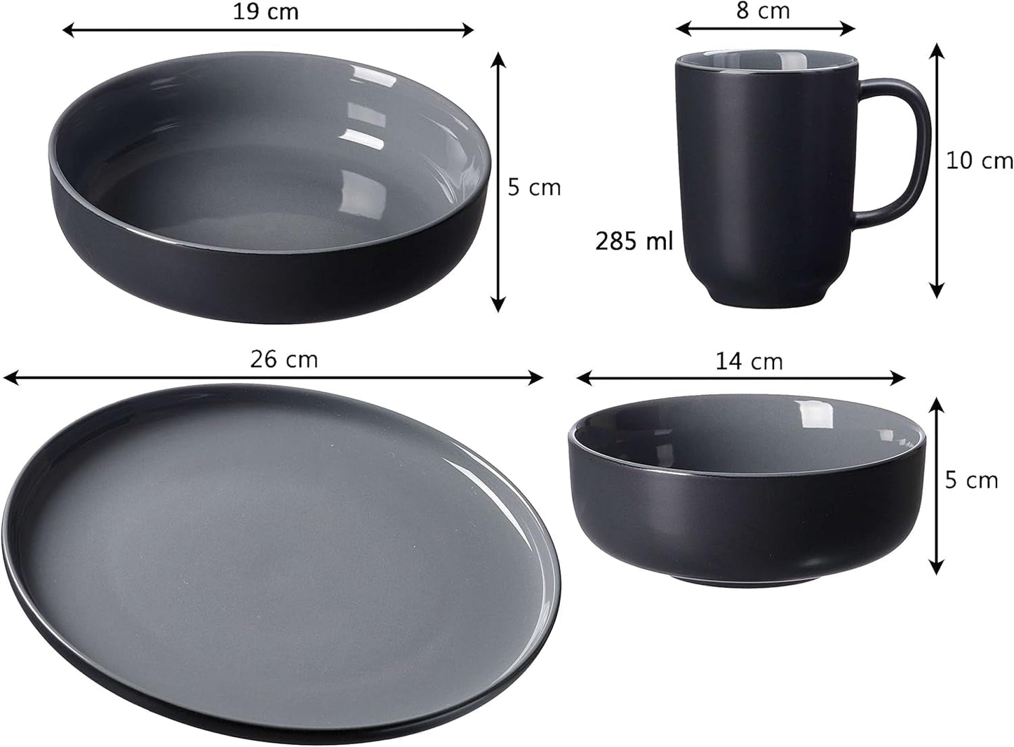 Ritzenhoff & Breker Jasper Combo Service de table | 16 pièces