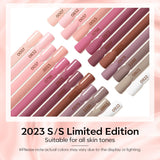 Modelones Ensemble de Vernis à Ongles Gel 35 Pièces, Ensemble de Vernis à Ongles UV avec Lampe 48W, Ensemble de Vernis à Ongles Gel Nude Marron Blanc Rose, Ensemble de Vernis à Ongles Gel UV avec Top Coat Base Nail Studio Set