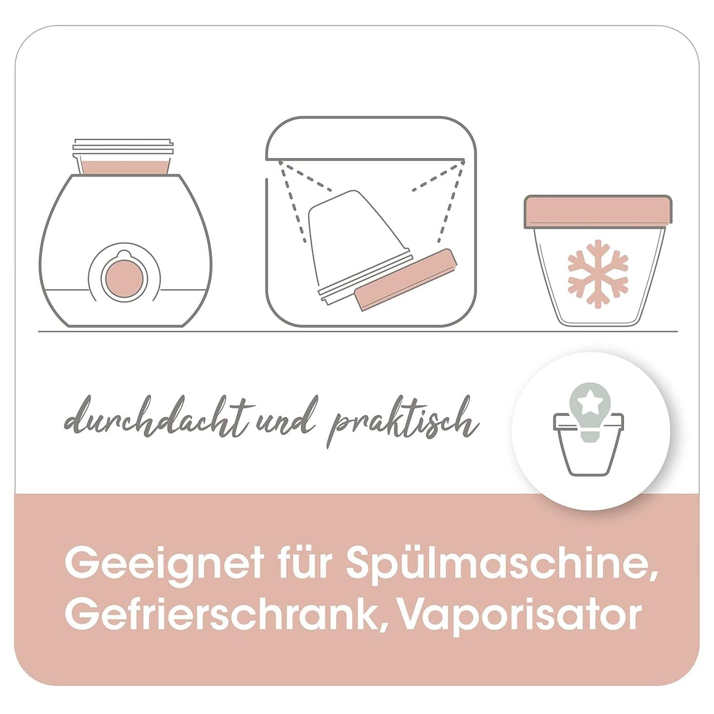 Pots pour lait maternel NIP First Moments 150 ml, 4 pièces : empilables et étanches Accessoires Alimentation et Allaitement Bebe Naty Shop