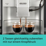 Machine à expresso automatique Siemens EQ.6 plus s300 TE653501DE, pour de nombreuses spécialités de café, mousseur à lait, moulin en céramique, double fonction café, anticalcaire, nettoyage vapeur automatique, 1500 W, argent