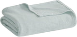 Madison Park Freshspun Wicker Twin Couverture en coton gris pour lits et couvertures Madison Park King Bleu