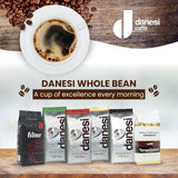 Danesi Decafeinato (décaféiné), haricots, 1 paquet (1 x 1 kg)