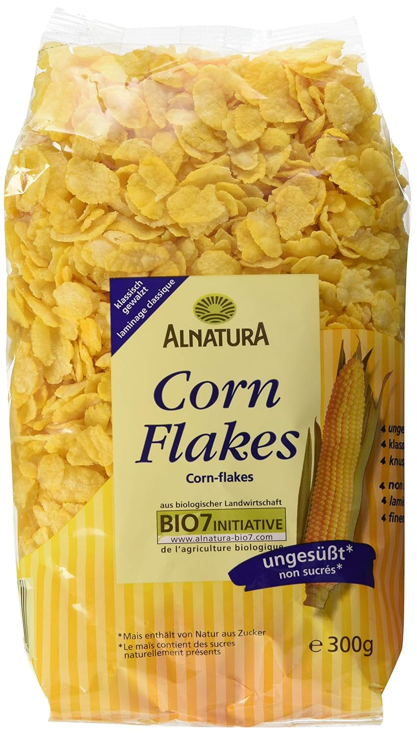 Bio Cornflakes Ungesüßt, 300G Céréales Naty Shop 300 G (1Er Pack)