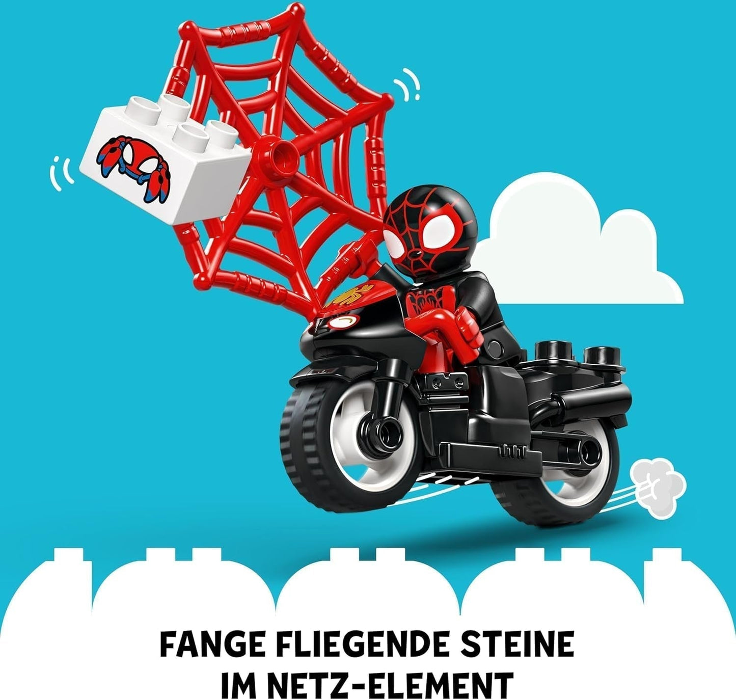 LEGO DUPLO Marvel Spins Motorcycle Adventure, Fantasy Playset for the TV series Spidey and his super friends, educational toy to build and rebuild for children aged 2 years and over 10424 Building sets Besuche den LEGO-Store