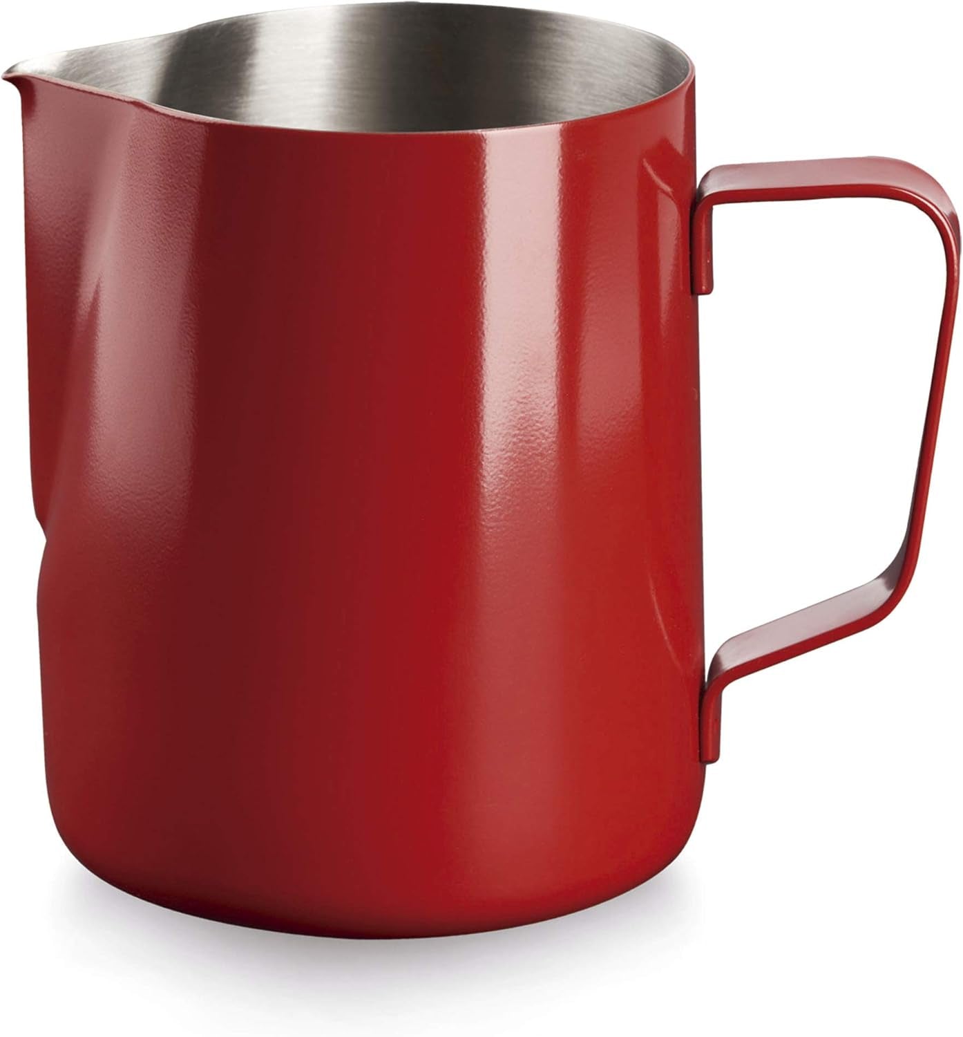 58251 58151 Chope à lait 18/10, rouge, acier inoxydable