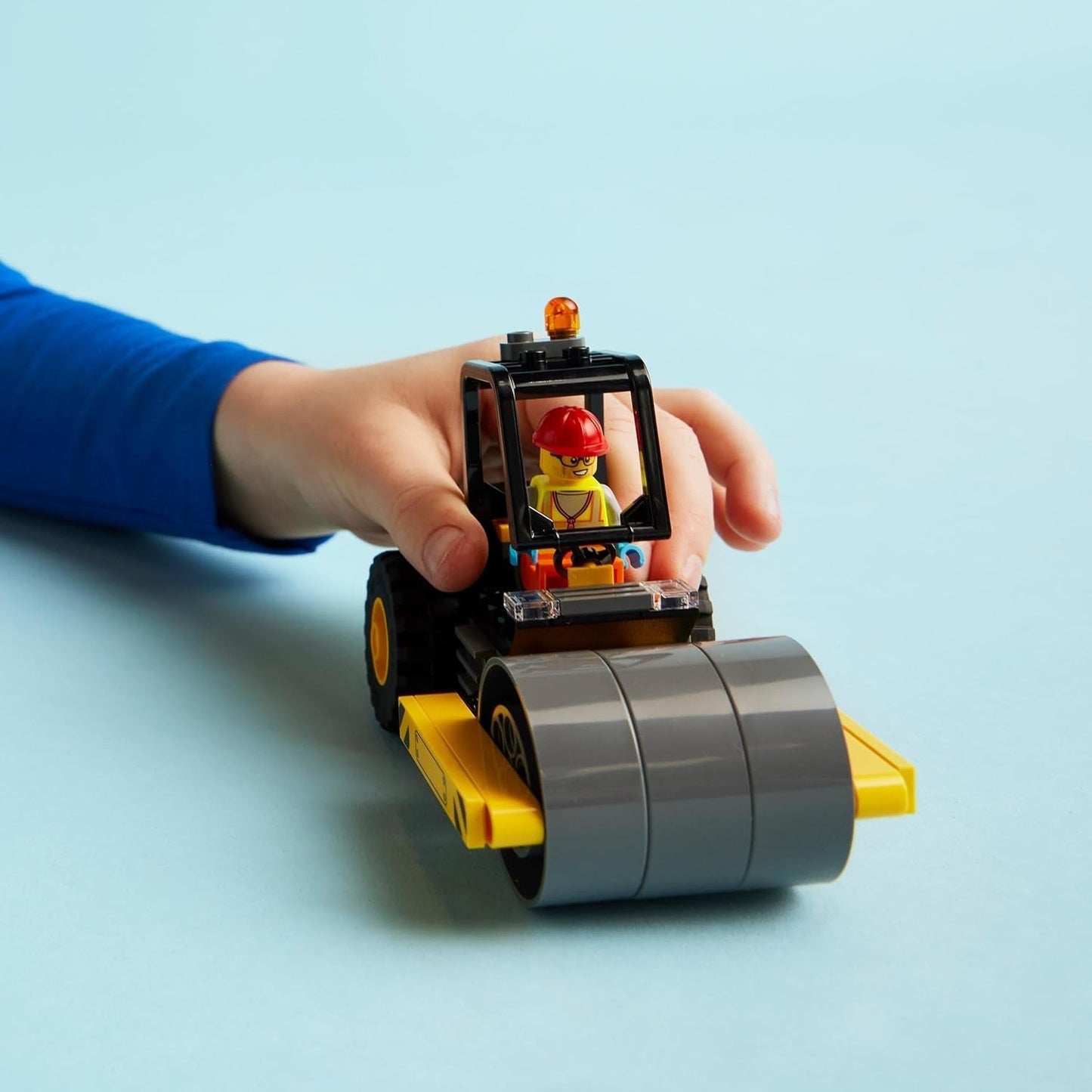 LEGO City Road Roller Véhicule de construction pour enfants de 5 ans Jouet à rouleau à vapeur avec figurine d'ouvrier du bâtiment Expérience de jeu imaginative pour garçons et filles Petit cadeau amusant 60401 Ensembles de construction Besuche den LEGO-Store