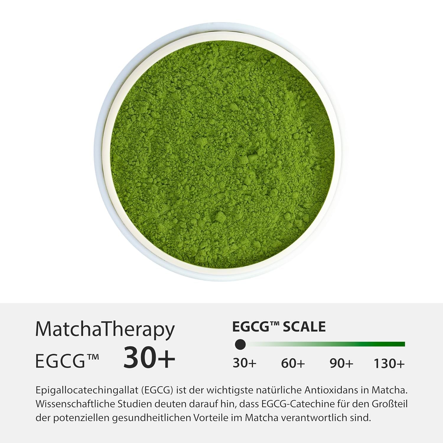 Thérapie Matcha 30+ | Poudre de thé Matcha biologique | 60g | Avec une teneur vérifiée d'au moins 30 mg/g de catéchine EGCG | Soutient le système immunitaire et les niveaux d'énergie | Qualité cérémoniale | Thé vert du Japon