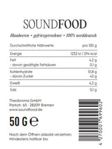 Myrtilles lyophilisées entières d'Allemagne Récolte 2023, 50 grammes Produits déshydratés Naty Shop