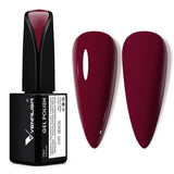 VENALISA Vernis à ongles UV orange corail 15 ml Vernis à ongles gel pour lampe à ongles UV Modèles de vernis à ongles gel orange corail transparent pour la conception des ongles à faire soi-même
