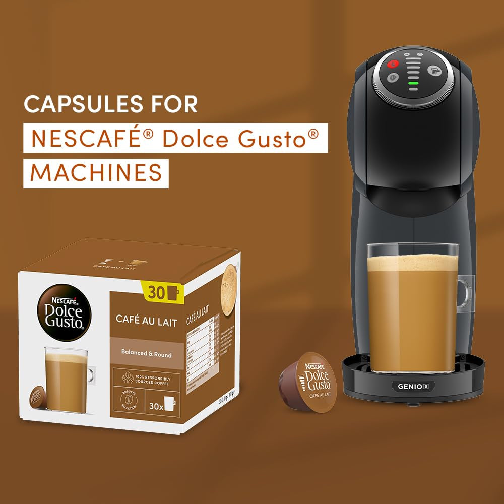 NESCAFÉ Dolce Gusto Café au Lait Kaffeepads, 30 capsules (30 portions)
