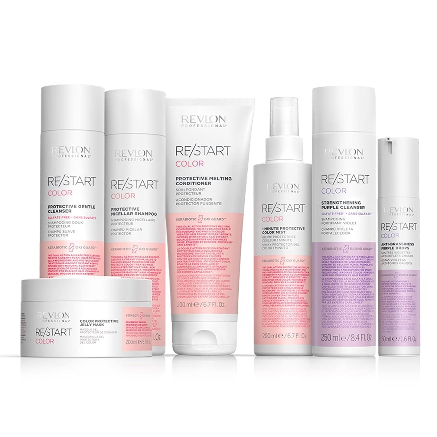 RE/START Color Protective Jelly Mask 500 ml Masque capillaire rehausseur de couleur Traitement capillaire hydrate et protège contre la décoloration des cheveux Masque à l'extrait naturel d'açaï Masque capillaire Naty Shop