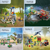 LEGO Jurassic World Rescue Center for Baby Dinosaurs, set avec de petites figurines de dinosaures dont Triceratops, Ankylosaurus et Velociraptor, cadeau de construction pour garçons et filles à partir de 4 ans 76963 Jeux de construction Besuche den LEGO-Store