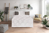 Traumnacht Cosy - Parure de lit 4 saisons, 1 X couette divisible 135 X 200 et 1 X oreiller 80 X 80 Cm, certifié Öko Tex, blanc, développé en Allemagne, (pack de 2) Naty Shop Couettes et couettes 4 saisons parure 135 X 200