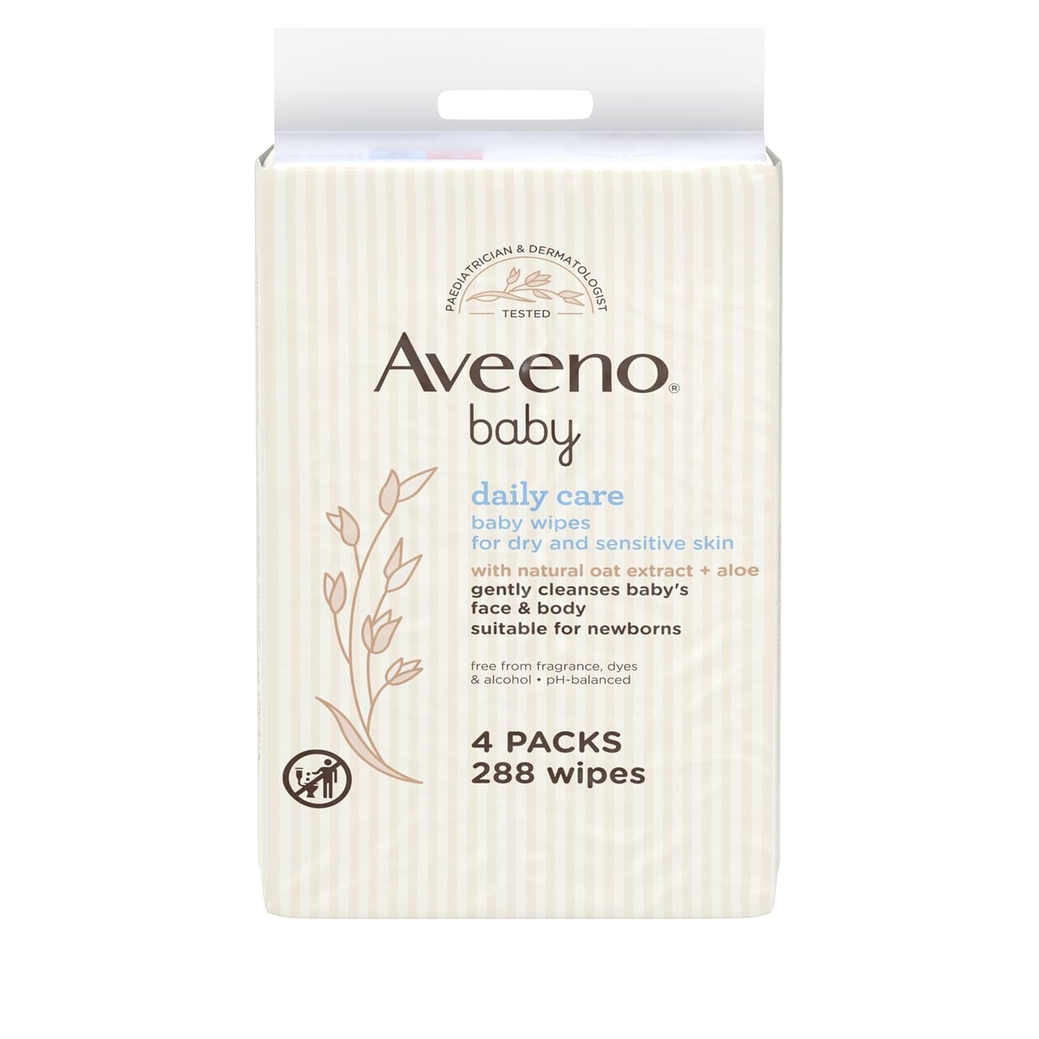 Lingettes humides Daily Care, nettoient en douceur et efficacement les peaux sensibles, essentiels pour bébé, blanches, 12 pièces (total 864 lingettes)