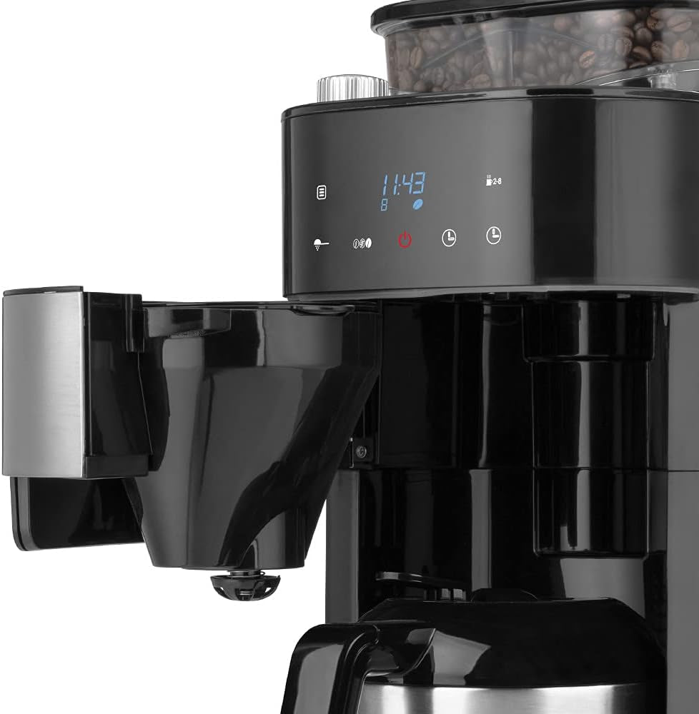 Machine à expresso thermique GASTROBACK Grind & Brew Pro, argent, noir