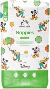 Couches Mama Bear Disney Ultra Dry taille 4 (8-14 kg), blanches, 84 pièces (1 paquet) Naty Shop taille 4+ (9-15 kg) paquet unique