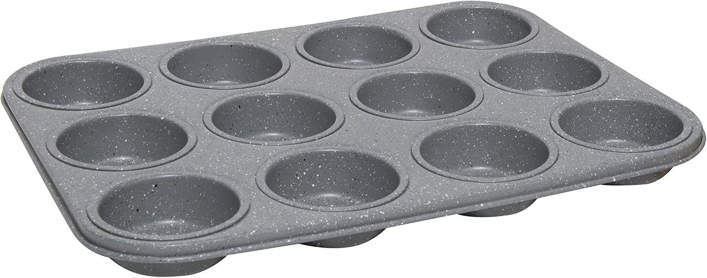 Masterchef MCA-MUF Muffinform Für 12 Cupcakes Muffinblech Aus Karbonstahl, Acier inoxydable, Moules et plaques à pâtisserie en acier Naty Shop