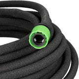 Tuyau d'arrosage Relaxdays 50 m, tuyau d'arrosage pour arrosage des couches hautes et des haies, tuyau d'arrosage noir