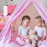 Relaxdays Etagère chambre enfant, château de princesse, plastique, meuble DIY avec portes, HBT : 128 X 110 X 37 Cm, rose Naty Shop Dollhouses