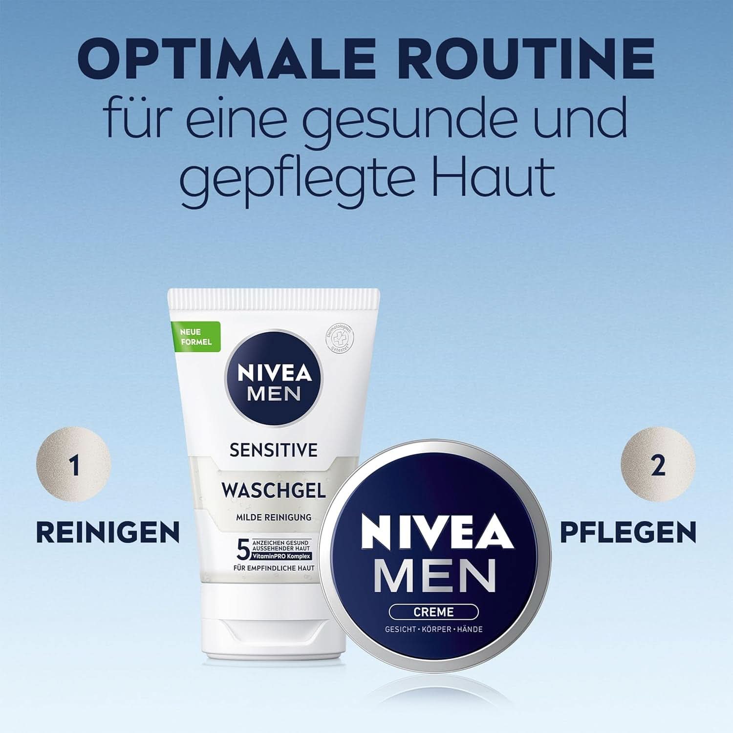 NIVEA MEN Creme, crème nourrissante pour la peau à la vitamine E, 150 ml Naty Shop