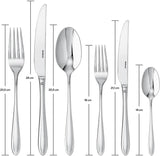 Sambonet 52515-83 Service de table monobloc Dream, 36 pièces Cuisine Naty Shop