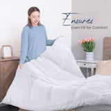 Utopia Literie FBA_B01JPECQF8 Couette double, blanc, polyester, double Couettes et couettes Naty Shop