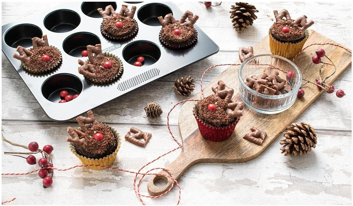 Plateau magique pour 12 muffins Moules et plaques à pâtisserie Naty Shop